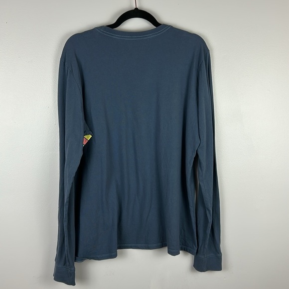 Life is Good Crusher Rainbow Cotton Casual Long Sleeve Tee XL Bluish Grey - Picture 11 of 11